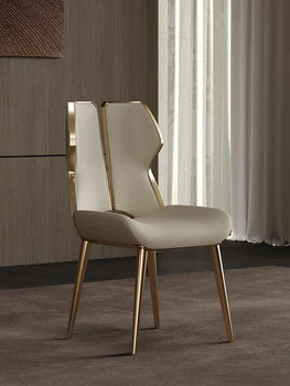 Итальянские минималистичные и роскошные обеденные стулья, для гостиной, дома, постмодернистские стулья со спинками, столы и стулья