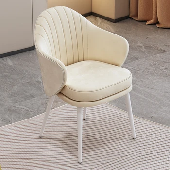 Роскошное обеденное кресло Nordic Белого цвета, Современное обеденное кресло для гостиной и офиса, Удобные Предметы домашнего обихода для отдыха Silla De Comedor