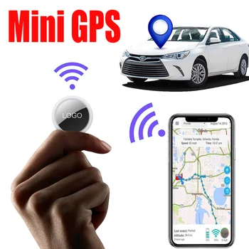 Мини-автомобильный GPS-трекер, защита от потери ключей от устройства, поиск домашних животных, Bluetooth 4.0, совместимый с IOS / Android, умный локатор для AirTag Apple