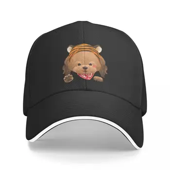 Собака-Пудель в шляпе Тигра, бейсболка, Роскошная мужская Шляпа, военная кепка, мужская Шляпа большого размера, Шляпа для мужчин, Женская