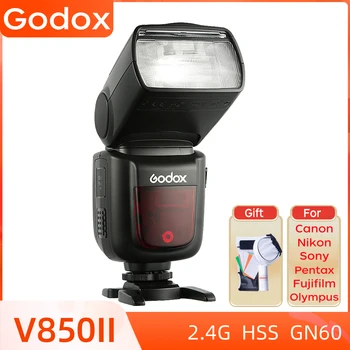 Godox V850II GN60 TTL 2.4G Камера Вспышка Speedlite X1T X2T Передатчик Для Nikon Canon Sony Fujifilm Olympus Lumix