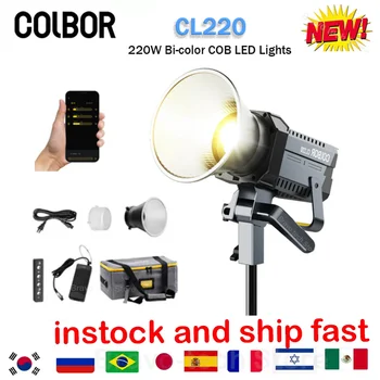 COLBOR CL220 220W Двухцветный COB LED Видеосигнал 2700-6500 K CTT Для Видеотрансляции Фильмов