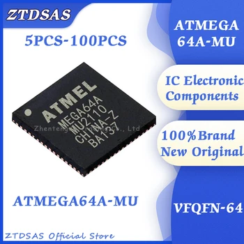5-100шт 100% Абсолютно Новый Оригинальный чип ATMEGA64A-MU ATMEGA 64A-MU ATMEGA64A ATMEGA64 IC MCU QFN-64
