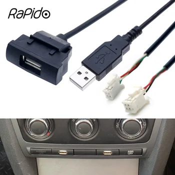Автомобильный Радио RCD510 RNS315 4 6 Контактный Штекер С Двойным Интерфейсом USB Кабель Адаптер для Skoda Octavia Модифицирует Мультимедийную Навигацию Android